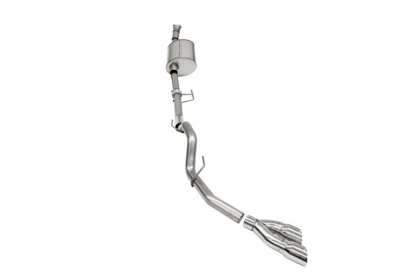 Corsa 2021-2025 Ford F-150 SuperCab/6.5in Bed 3.5L V6 Sport Cat-Back Single Side Exit-Polished