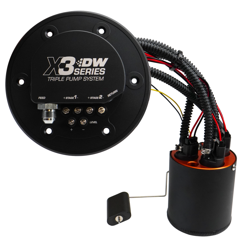 DeatschWerks 98-04 Ford Mustang X3 Module with DW430C Pumps and Install Kit