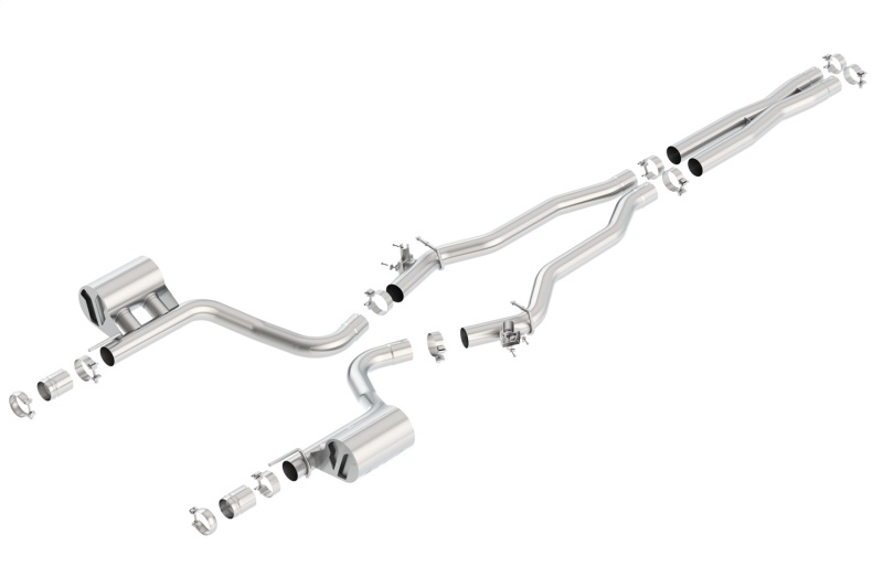 Borla 15-16 Dodge Charger Hellcat 6.2L V8 ATAK Catback Exhaust w/ Valves No Tips Factory Valance thumbnail 4