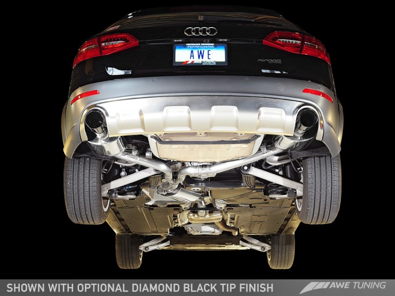 AWE Tuning Audi B8.5 All Road Touring Edition Exhaust - Dual Outlet Polished Silver Tips thumbnail 4