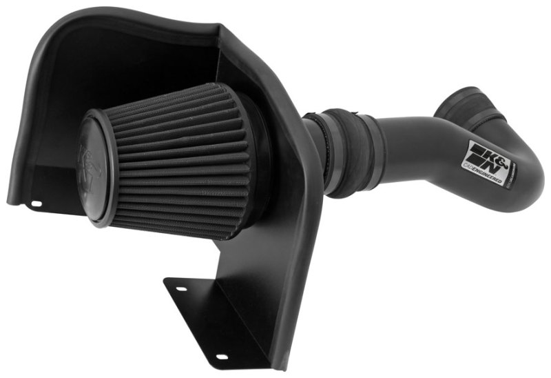 K&N 07-08 Chevy Silverado 1500 4.8L/5.3L V8 / 07-08 GMC Yukon 4.8L/5.3L V8 Black Perf Intake Kit thumbnail 4