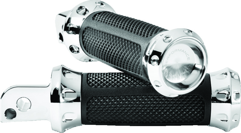 Performance Machine Footpegs Overdrive Passenger - Chrome thumbnail 2