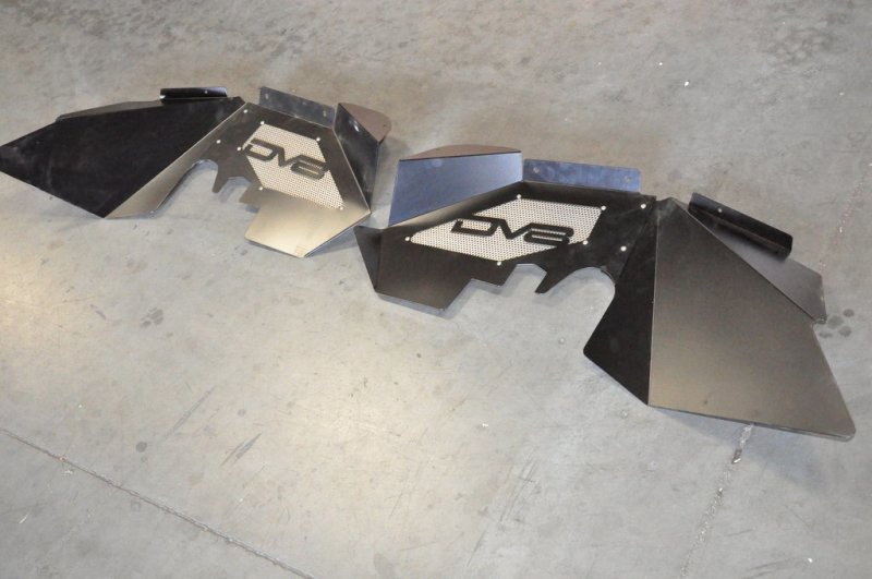 07-18 Jeep Wrangler JK Front Aluminum Inner Fender - Black - Image 4