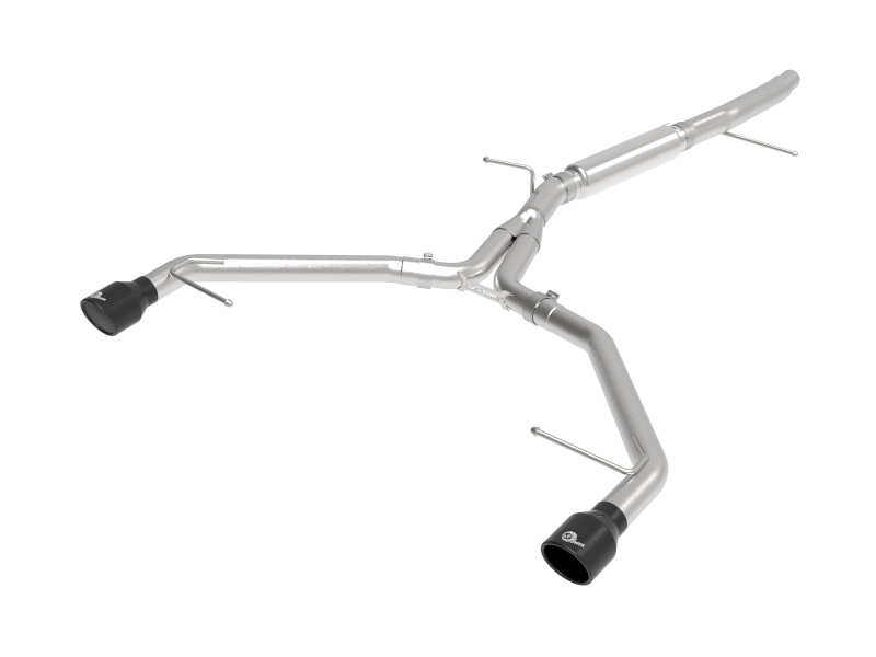 aFe 17-19 Audi A4 (L4-2.0L) MACH Force-Xp Stainless Steel Axle-Back Exhaust System - Black Tip thumbnail 2