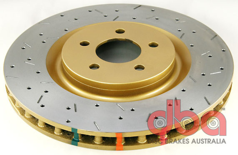 DBA HD Series 4000XS Brake Rotors for 2005-2013 MUSTANG - DBA42124XS Disc Rotor, Cross-Drilled, Slotted, 4000 XS Series, Uni-Directional, Ford, Mustang, Front, Each thumbnail 7