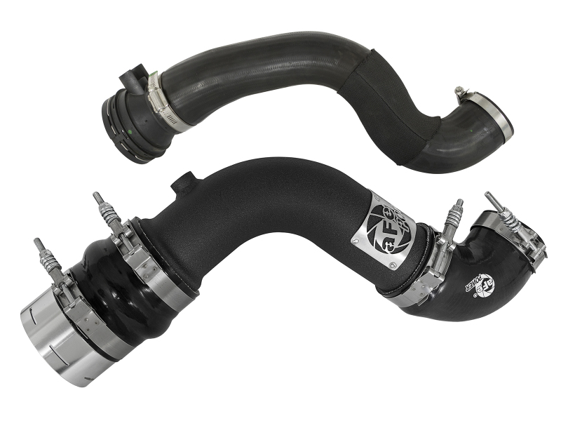 BladeRunner 3 IN Aluminum Hot and Cold Charge Pipe Kit Black