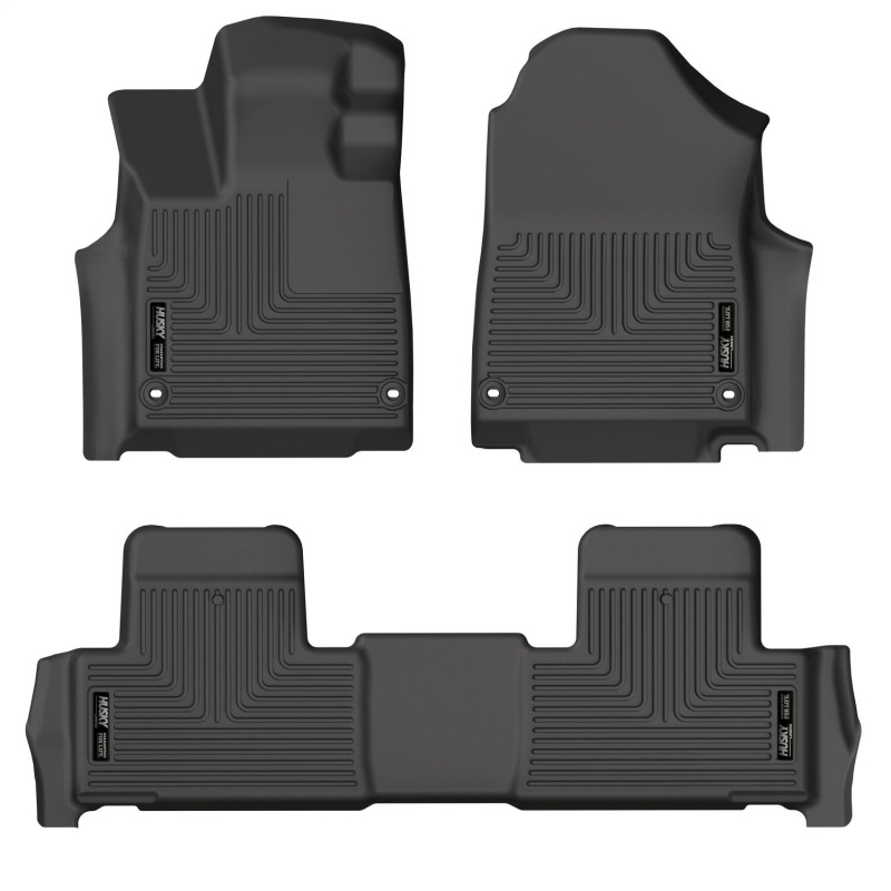 Husky Liners 2022 Acura MDX Weatherbeater Black Front & 2nd Seat Floor Liners thumbnail 2