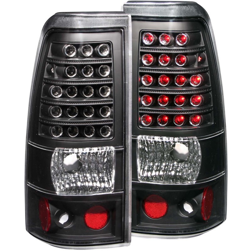 ANZO 1999-2007 Chevrolet Silverado 1500 LED Taillights Black thumbnail 6