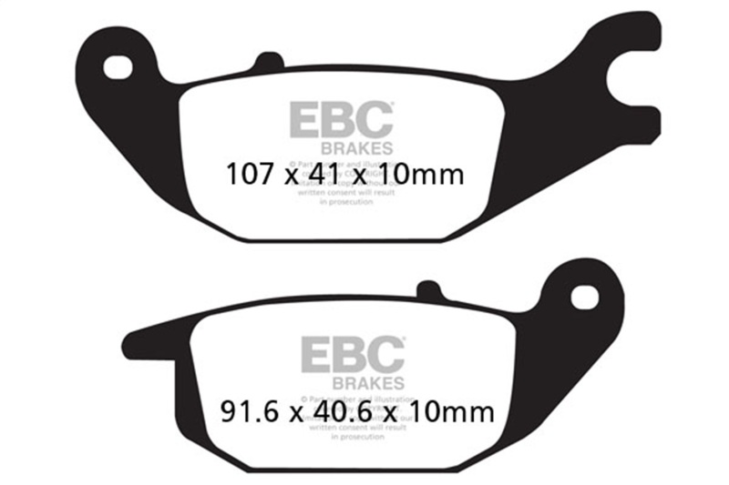 EBC 04-10 Honda CBR 125 R 6 Bolt Front Disc/Canada Rear Left Sintered R/HH Brake Pads