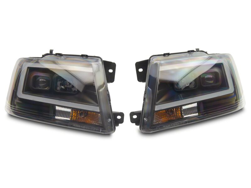 Raxiom 04-08 Ford F-150 Axial Series Projector Headlights- Black Housing- Clear Lens thumbnail 6
