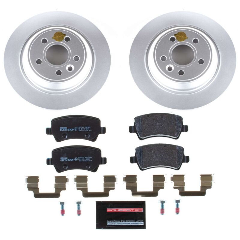 Power Stop 11-14 Volvo S60 Front & Rear Euro-Stop Brake Kit (1x psbESK5608, 1x psbESK4704) thumbnail 6