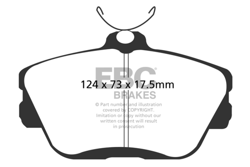 EBC 96-98 Ford Thunderbird 3.8 Sport Yellowstuff Front Brake Pads thumbnail 5