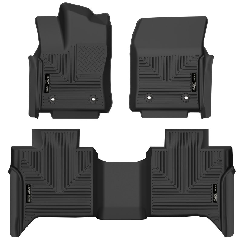 Husky Liners 2022 Toyota Tundra CrewMax X-ACT Front & 2nd Seat Floor Liner - Blk thumbnail 2