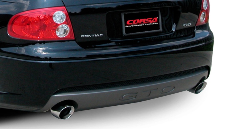 Corsa 2005-2006 Pontiac GTO 6.0L V8 2.5in Sport Cat-Back + XPipe Exhaust Polished Tips thumbnail 7
