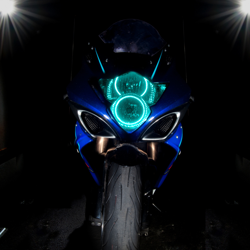 Oracle Suzuki GSX-R 1000 06-07 LED Motorcycle Halo Kit - ColorSHIFT thumbnail 9