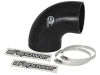 aFe Magnum FORCE CAI Univ. Silicone Reducing Coupler (4in. to 3.5in. ID) 90Deg. Elbow - Black thumbnail 4