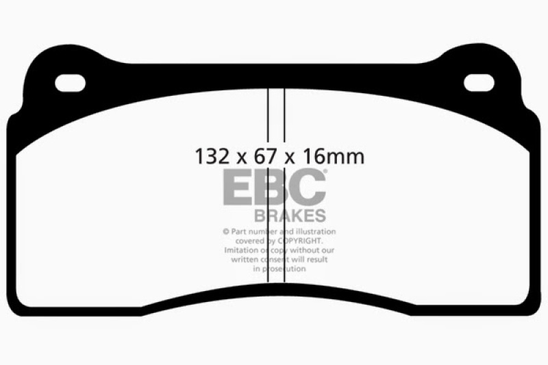 EBC S9 Brake Pad and Rotor Kit (1x ebcDP41110R, 1x ebcUSR7905) thumbnail 6