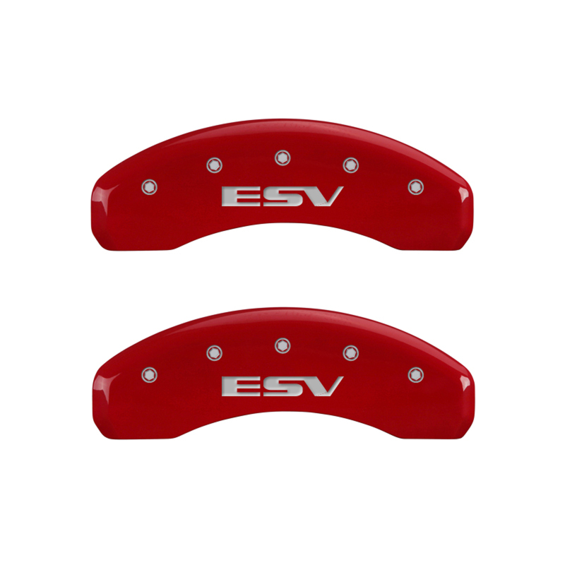 MGP 4 Caliper Covers Engraved Front Escalade Engraved Rear ESV Yellow finish black ch thumbnail 9
