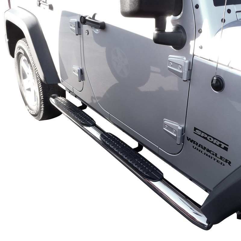 Westin 2007-2017 Jeep Wrangler Unlimited PRO TRAXX 4 Oval Nerf Step Bars - SS thumbnail 6