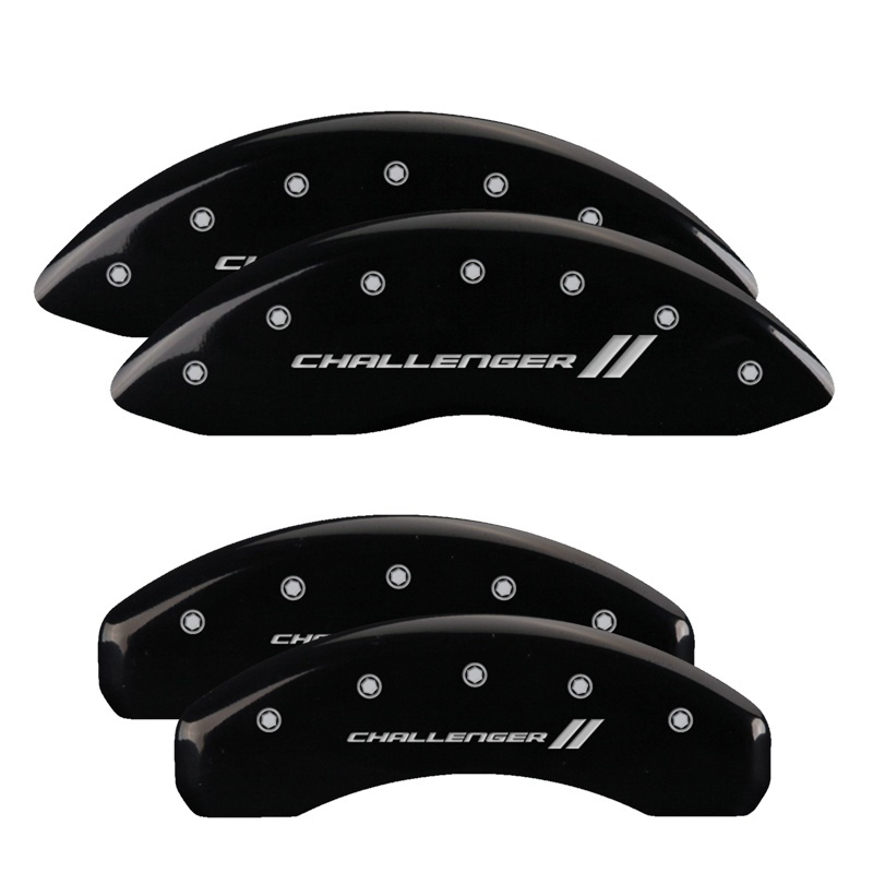 MGP 4 Caliper Covers Engraved Front & Rear SHO Red finish silver ch thumbnail 3