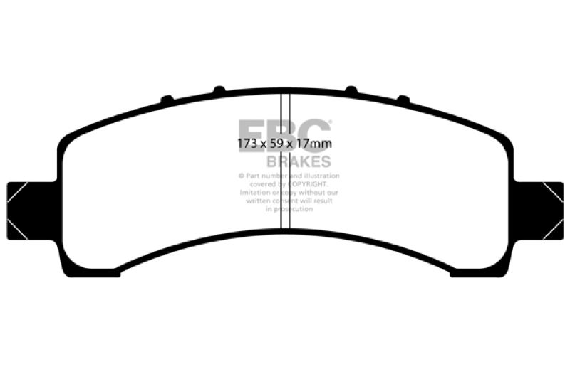 EBC 02 Cadillac Escalade 5.3 (Akebono rear caliper) Greenstuff Rear Brake Pads thumbnail 2