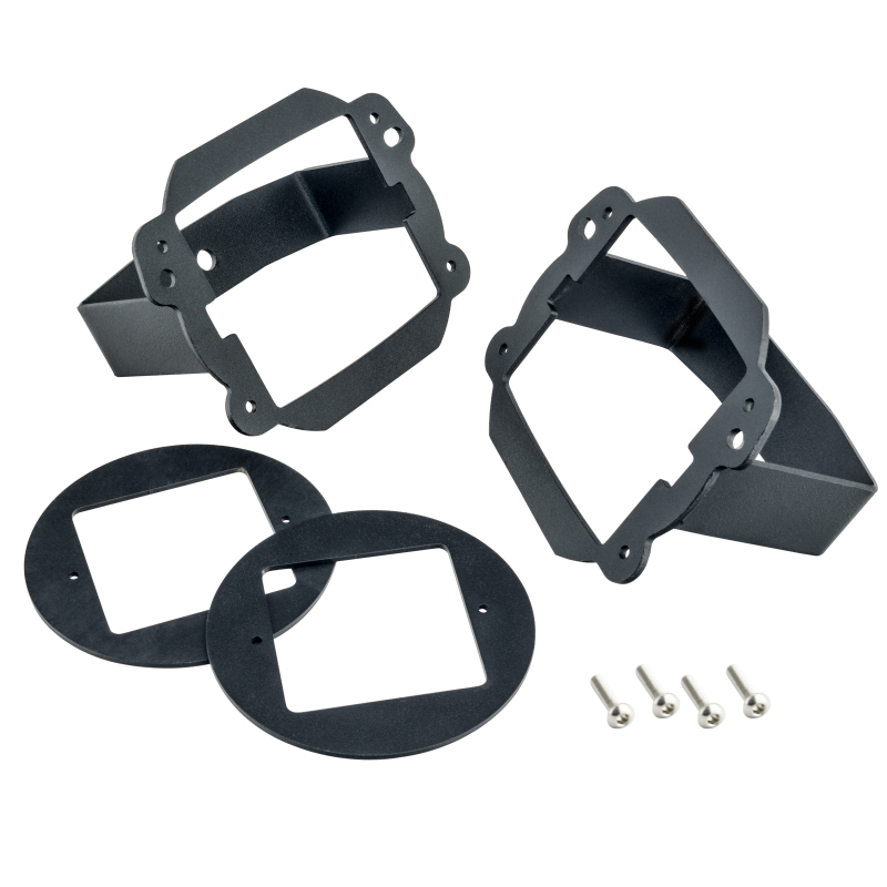 Oracle Jeep JK Fog Light to Cube Light Conversion Mount Brackets (Pair) w/ Bezel thumbnail 5