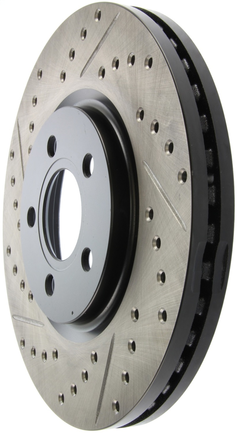 StopTech 03-09 Chrysler PT Cruiser Tur / 03-05 Dodge Neon SRT-4 Front Right Slotted & Drilled Rotor thumbnail 5