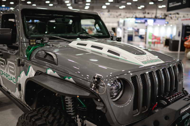 18+ Jeep JL Heat Dispersion Hood - Primer Black - Image 25