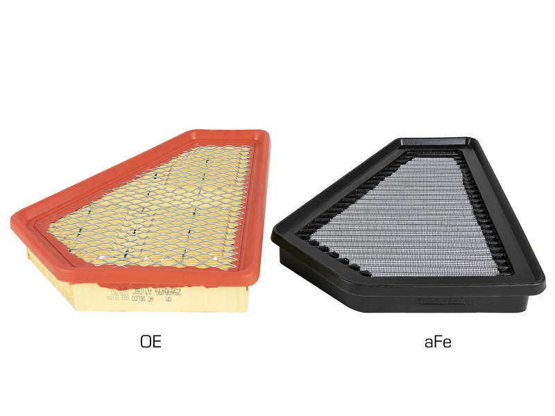 aFe Pro Dry S Air Filter Elements for 2009-2015 CTS - 31-10281 Elements, S, Synthetic, Gray, Panel, Cadillac, 3.0L, 6.2L, Each thumbnail 9