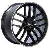 BBS CC-R 19x10 5x112 ET48 Satin Black Polished Rim Protector Wheel -82mm PFS/Clip Required thumbnail 2