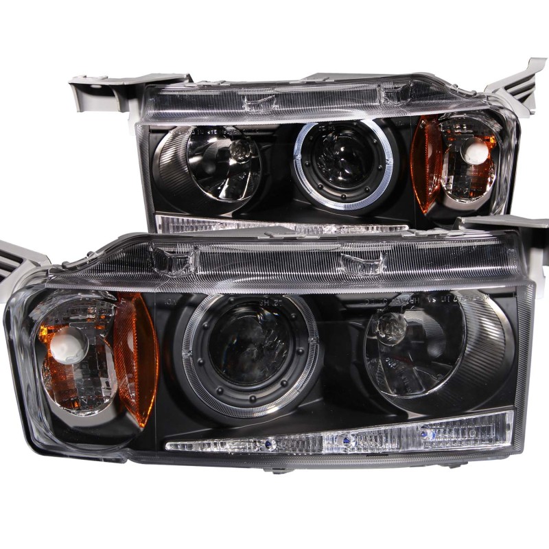 ANZO 2004-2007 Scion Xb Projector Headlights w/ Halo Black G2 thumbnail 6