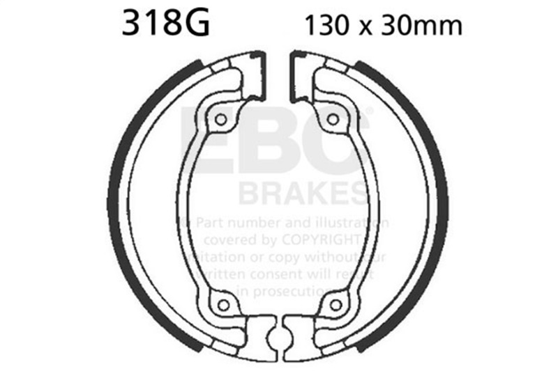 BRAKE SHOES 318G GROOVED - Image 3
