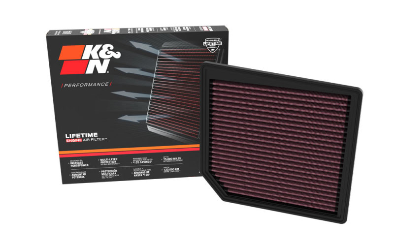 K&N 22-23 Maserati Ghibli L4-2.0L Replacement Air Filter thumbnail 4