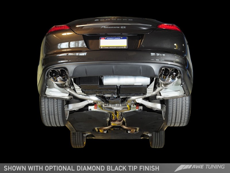 AWE Tuning Porsche Panamera S/4S Touring Edition Exhaust System - Polished Silver Tips thumbnail 4