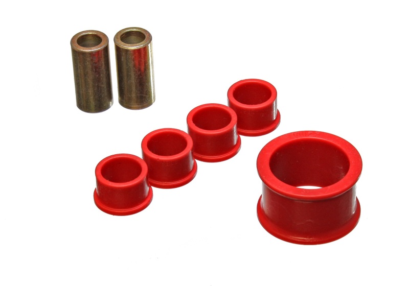 Energy Suspension 02-09 Nissan 350Z / 03-07 Infiniti G35 Coupe Red Rack and Pinion Bushing Set thumbnail 5