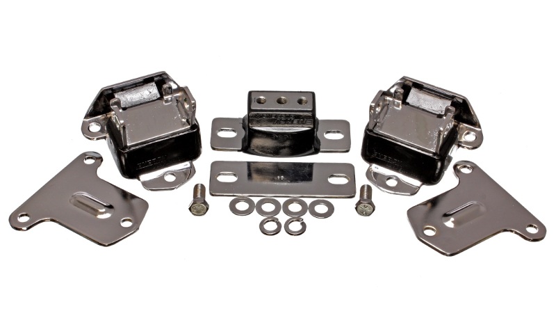 Energy Suspension 69-71 Camaro / 70-73 Monte Carlo Blk Motor and Transmission Mounts; Chrome Finish thumbnail 4