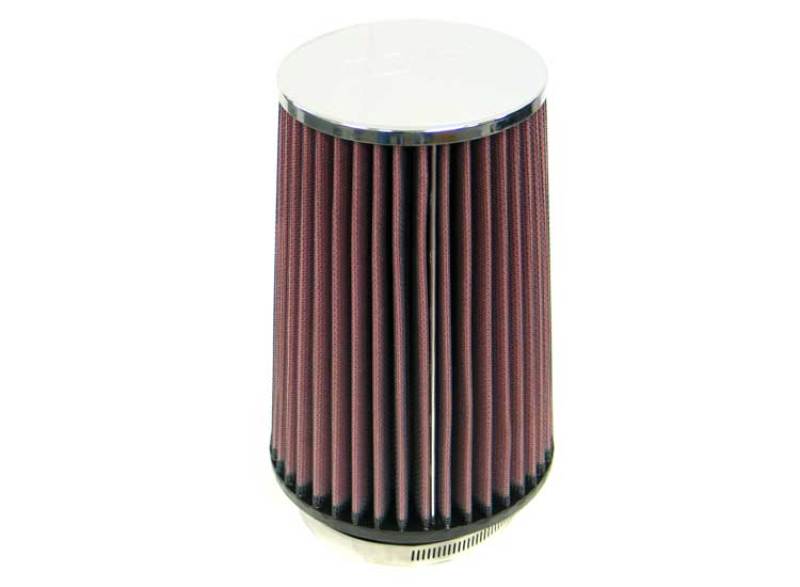 K&N Universal Chrome Filter 3 1/2 inch FLG / 5 1/2 inch Bottom / 4 1/2 inch Top / 8 inch Height thumbnail 2