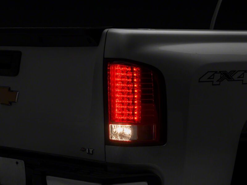 Raxiom 07-13 Chevrolet Silverado 1500 LED Tail Lights- Chrome Housing- Red/Clear Lens thumbnail 8