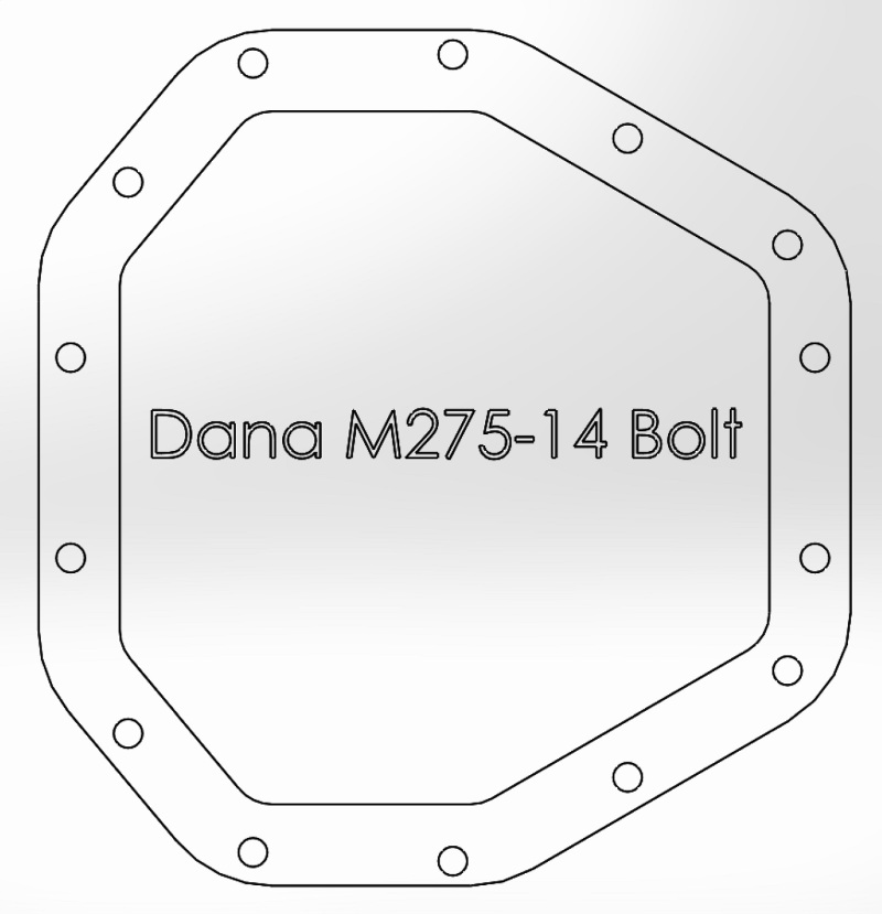 aFe Power Street Ser Rear Diff Cover Raw w/Mach Fin 2017 Ford Diesel Trucks V8-6.7L(td) Dana M275-14 thumbnail 3