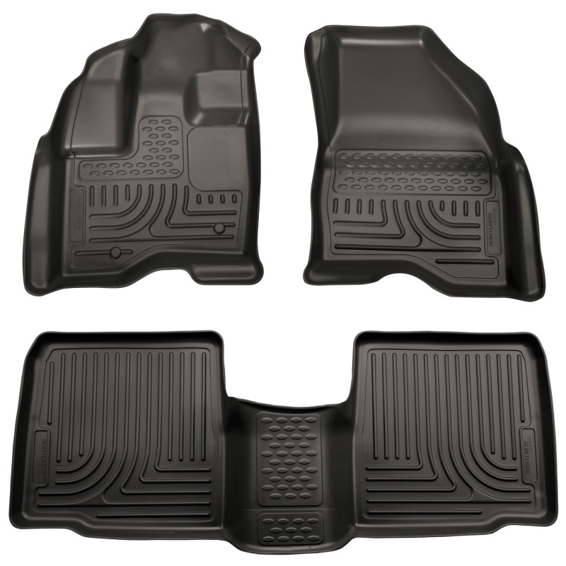 Husky Liners 10-13 Ford Taurus WeatherBeater Combo Black Floor Liners thumbnail 4