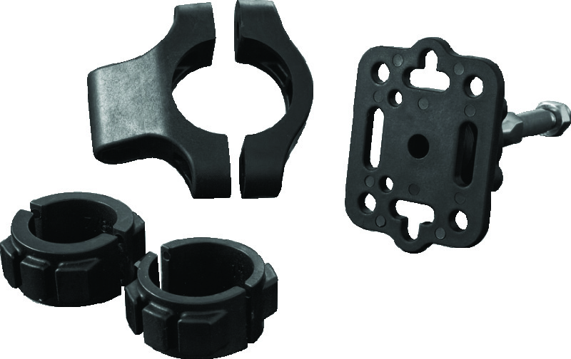 Kuryakyn Handlebar Accessory Mounts 1671 Mount, Plastic, Black, Kit thumbnail 3