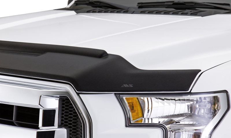 AVS 16-18 Nissan Titan XD Aeroskin II Textured Low Profile Hood Shield - Black thumbnail 8