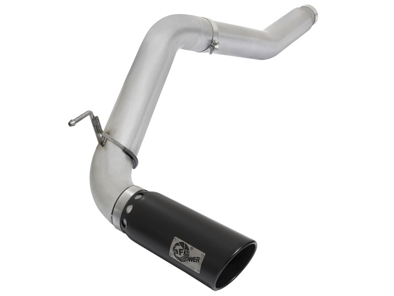 aFe Atlas Exhaust 5in DPF-Back Al Steel 2016 Nissan Titan XD V8-5.0L Black Tip thumbnail 2