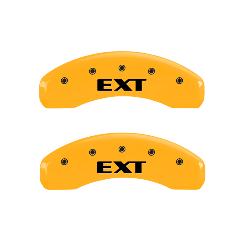MGP 4 Caliper Covers Engraved Fr Escalade Rear EXT Yellow Finish Blk Char 2003 Cadillac Escalade ESV thumbnail 9