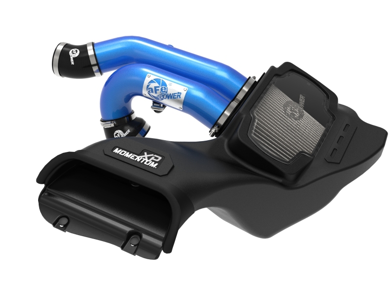 aFe 21-22 Ford F-150 Raptor V6-3.5L(tt) Momentum XP Cold Air Intake System Blue w/ Pro Dry S Filter thumbnail 2