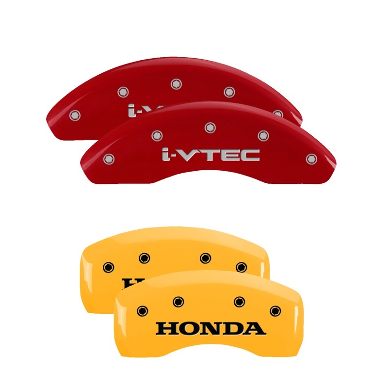 MGP 4 Caliper Covers Engraved Front & Rear Hemi Yellow finish black ch thumbnail 7