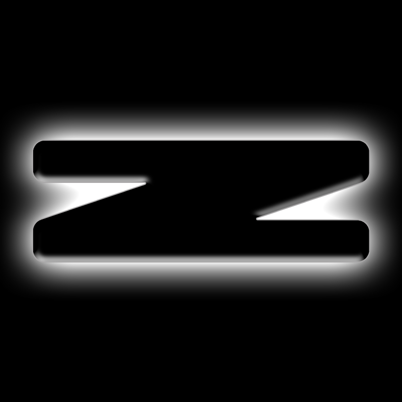 ORACLE Lighting Universal Illuminated LED Letter Badges - Matte Blk Surface Finish - Z thumbnail 2