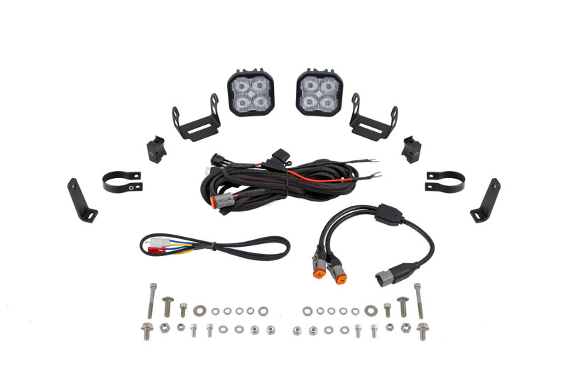 Diode Dynamics SS3 LED Bumper 1 3/4 In Roll Bar Kit Pro - White SAE Fog (Pair) thumbnail 2