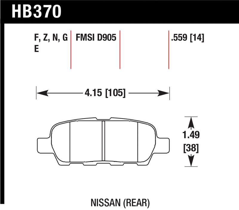 HAWK DTC-60 Brake Pad Sets