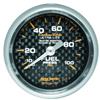 Autometer Carbon Fiber 52mm 100 PSI Mechanical Fuel Pressure Gauge thumbnail 6